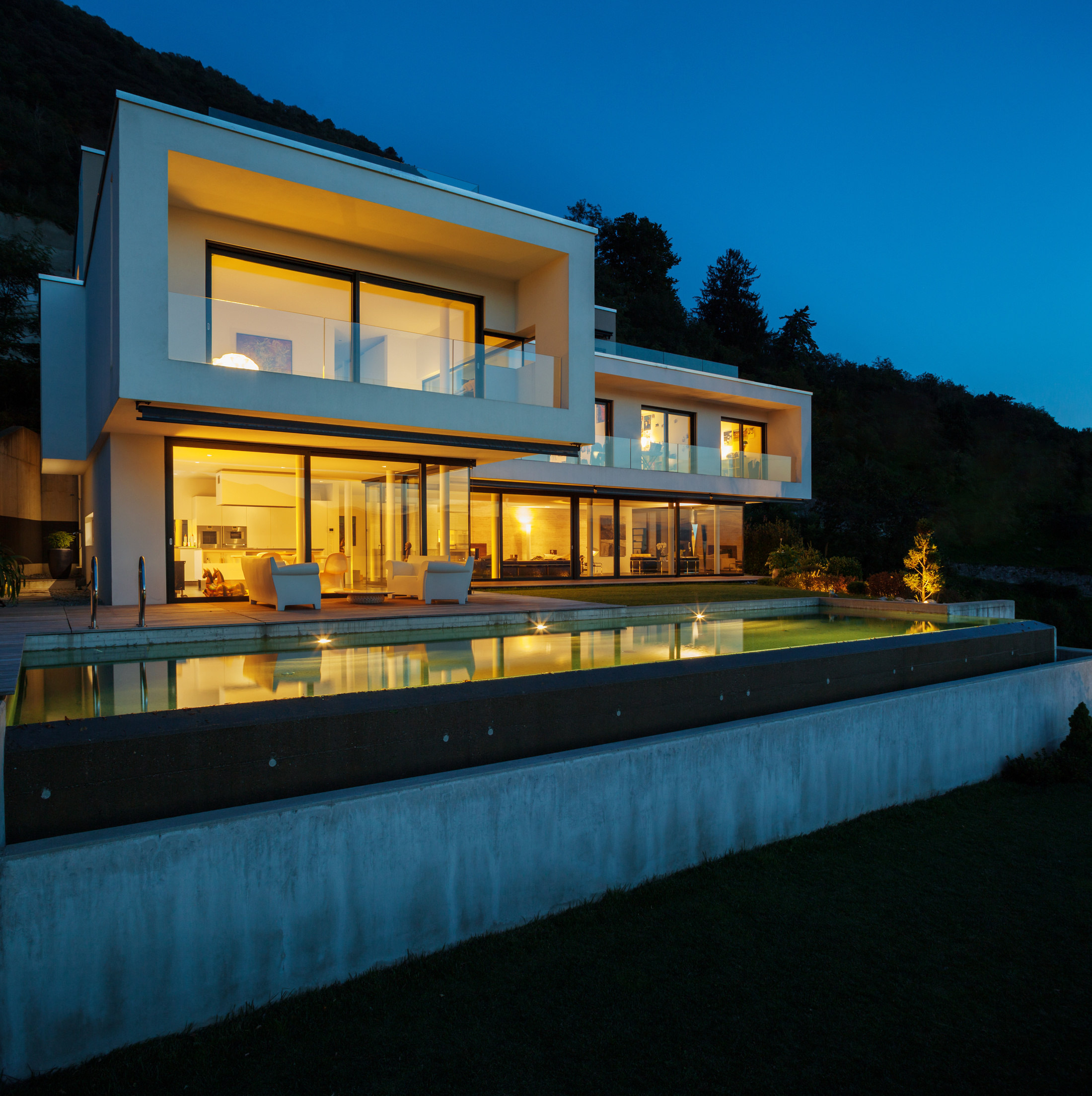 Modern house, with pool