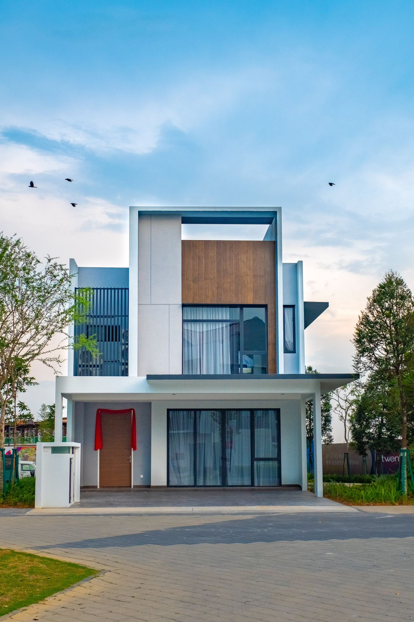 Exterior View of Modern House